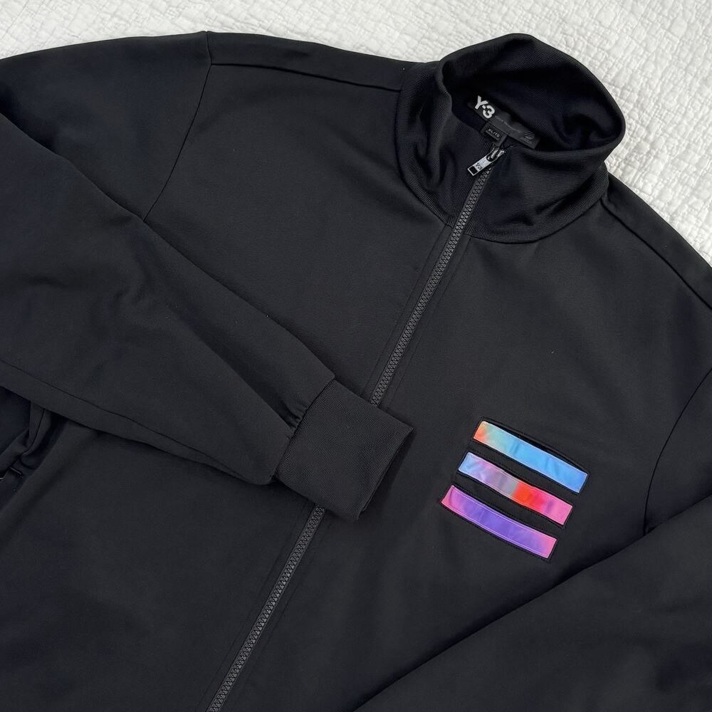 Y-3 Yohji Yamamoto x Adidas Track Jacket Mens Size XL Black Full Zip 3 Stripe